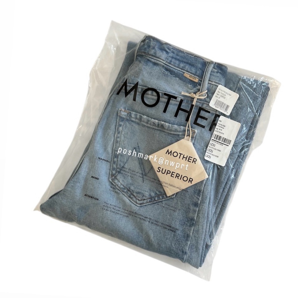 MOTHER Half Pipe Ankle Fray I Confess High Waist Wide Leg Crop 23 - Picture 4 of 16